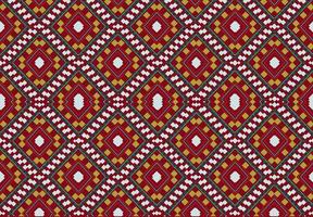 ikat modello arte geometrico nativo americano africano modello senza cuciture stampa carta da parati sfondo rosso foto