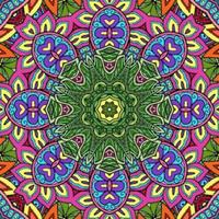 mandala colorato fiori modello boho simmetrico 331 foto