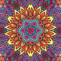 mandala colorato fiori modello boho simmetrico 40 foto