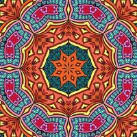 mandala colorato fiori modello boho simmetrico 1074 foto