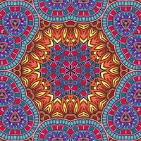 mandala colorato fiori modello boho simmetrico 640 foto