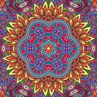 mandala colorato fiori modello boho simmetrico 69 foto