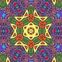 mandala colorato fiori modello boho simmetrico 648 foto