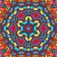 mandala colorato fiori modello boho simmetrico 561 foto