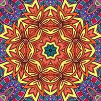 mandala colorato fiori modello boho simmetrico 311 foto