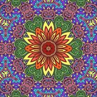 mandala colorato fiori modello boho simmetrico 509 foto