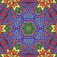 mandala colorato fiori modello boho simmetrico 457 foto