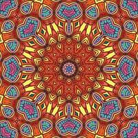 mandala colorato fiori modello boho simmetrico 945 foto