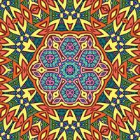 mandala colorato fiori modello boho simmetrico 845 foto