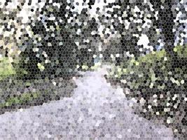 illustrazione digitale rami di alberi in uno sfondo di parco foto