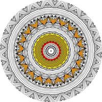 mandala colorati per libro da colorare. ornamenti rotondi decorativi. forma insolita del fiore. vettore orientale, modelli di terapia antistress. tessere elementi di design. foto