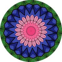 mandala colorato. ornamento rotondo decorativo. isolato su sfondo bianco. motivi arabi, indiani, ottomani. per biglietti, inviti foto