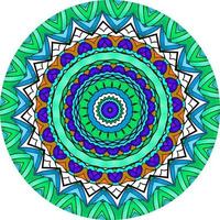 sfondo di design mandala ornamentale di lusso colorato. forma insolita del fiore. elementi di design orientale .. tessere foto