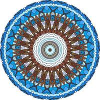 sfondo di design mandala ornamentale di lusso colorato. forma insolita del fiore foto