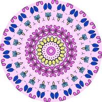 sfondo di design mandala ornamentale di lusso colorato. forma insolita del fiore. orientale. tessere elementi di design foto