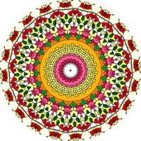 mandala colorati per libro da colorare. ornamenti rotondi decorativi. forma insolita del fiore. modelli di terapia antistress orientale. tessere elementi di design. foto