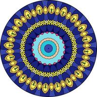 sfondo astratto colorato mandala. forma insolita del fiore. modelli di terapia antistress orientale. tessere elementi di design foto