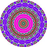 sfondo di design mandala ornamentale di lusso colorato. forma insolita del fiore. vettore orientale. tessere elementi di design foto