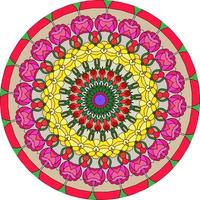 mandala colorati per libro da colorare. ornamenti rotondi decorativi. forma insolita del fiore. modelli di terapia antistress orientale. tessere elementi di design. foto