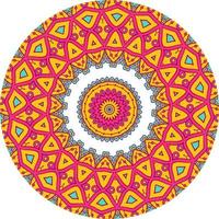 sfondo di design mandala ornamentale di lusso colorato foto