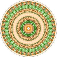 sfondo mandala multicolore. pagina del libro da colorare. forma insolita del fiore. modelli di terapia antistress orientale. tessere elementi di design foto