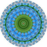 sfondo di design mandala ornamentale di lusso colorato. forma insolita del fiore. elementi di design orientale .. tessere foto