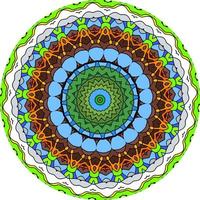 sfondo colorato design mandala. forma insolita del fiore. vettore orientale, modelli di terapia antistress. tessere elementi di design foto