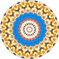 sfondo di design mandala ornamentale di lusso colorato. forma insolita del fiore. orientale. tessere elementi di design foto