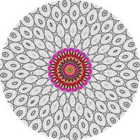 moderno design mandala con colori fantastici foto