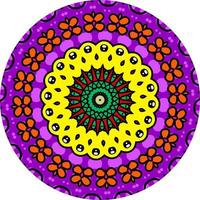 sfondo di design mandala ornamentale di lusso colorato. foto