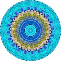 mandala colorato con forme floreali foto