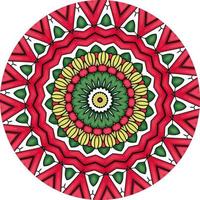 mandala colorato con ornamenti floreali. modelli di terapia antistress foto