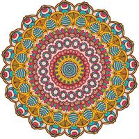 moderno design mandala con colori fantastici foto