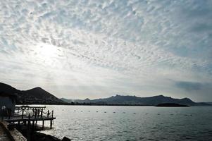 capanne. punto di riferimento popolare, famosa destinazione di bodrum, turchia. foto