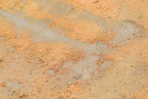 sabbia sulla superficie del metallo. struttura astratta del fondo industriale foto