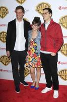 las Las Vegas, apr 12 - Nicholas stoller, katie corona, andy samberg a il ammonitore fratelli immagini presentazione a cinemacon a il cesari palazzo su aprile 12, 2016 nel las Las Vegas, circa foto