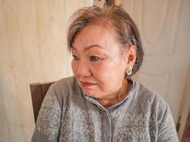 ritratto foto di bellezza anziano asiatico donne