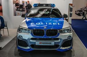 francoforte - settembre 2015 BMW x4 polizia auto presentata a iaa stagista foto