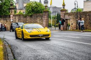 Germania, fulda - luglio 2019 giallo ferrari 458 ragno coupe era io foto