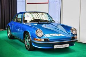 friedrichshafen - Maggio 2019 blu porsche 911 S 930 964 carrera 1987 coupe a mondo dei motori classici bodensee su Maggio 11, 2019 nel friedrichshafen, Germania foto