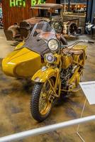 sinsheim, Germania - Mai 2022 giallo motocicletta motociclo Harley davidson v vl gespann foto