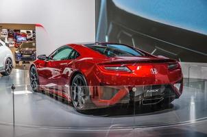 francoforte - settembre 2015 honda nsx concetto presentata a iaa stagista foto