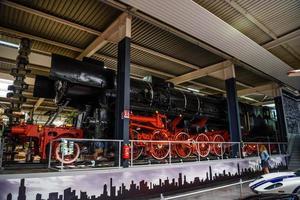 sinsheim, Germania - Mai 2022 nero rosso antico retrò vapore locomotiva foto
