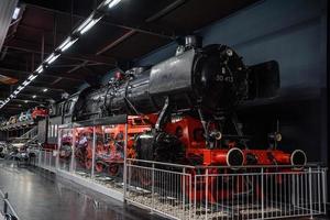 sinsheim, Germania - Mai 2022 nero rosso antico retrò vapore locomotiva foto