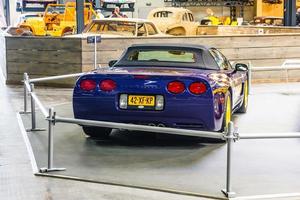 sinsheim, germania - maggio 2022 viola viola cabrio chevrolet corvette c5 pace car foto