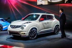 Mosca, Russia - ago 2012 nissan juke yf15 presentata come mondo prima a il 16 ° mia Mosca internazionale automobile salone su agosto 30, 2012 nel Mosca, Russia foto