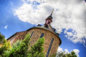 vecchio Tedesco cattolico Chiesa, Ruedelsheim, rhein-main-pfalz, Germania foto