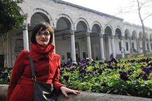 donna visitare antico Istambul nel tacchino foto