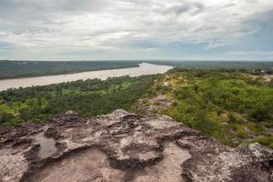 Mekong fiume il natura confine fra Tailandia e Laos scenario Visualizza a partire dal pha taem nazionale parco nel ubonratchathani Provincia di Tailandia. foto