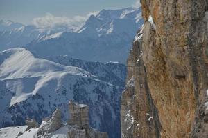 natura invernale di montagna foto